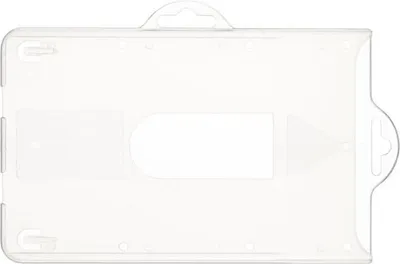 Zdjęcie produktu dla Wisząca plakietka IDS 5,7 x 9,0 cm – twarda, przezroczysta, 50 szt.