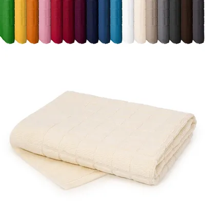 Produktbild von Duschvorleger 50 x 70cm Badvorleger Vorleger Badematte Badteppich 100% Baumwolle, Farbe: Creme