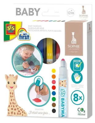 Produktbild von SES Creative My First 14491 Sophie la girafe Babymarker - Sichere Malstifte für Kleinkinder, 8 Stück(e), Mehrfarbig, 1 Jahr(e), Mehrfarbig, Kind, 12 Jahr(e)
