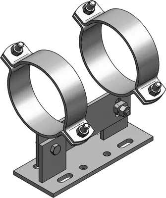 Productafbeelding van MEFA Gleitl. Type HV1-100/250, 35/4 mm, 48-50 mm, voor bevestiging zonder afdichting, met een hoogte van 100-125 mm, 1 stuk.