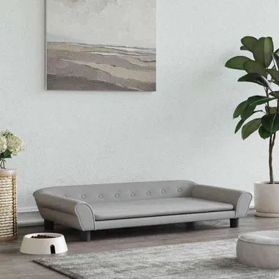 Obrázok produktu pre Psia pelieška, svetlosivá, 100x50x21 cm. Mäkká, pohodlná, ľahko sa čistí a je priedušná, vhodná pre malé psy