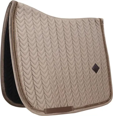 Produktbild von Kentucky Horsewear Dressurschabracke Velvet Pearls Schabracke Beige Full