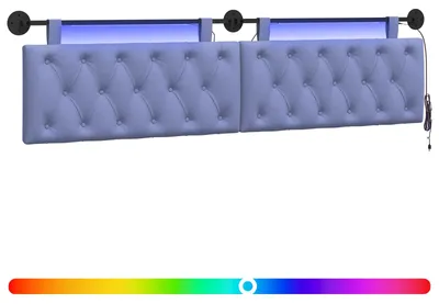 Produktbild von Hängendes Kopfteil Mit LED Licht Jeans blau Stoff