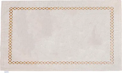 Produktbild von Wasserdichtes Tischset, geometrisch, ausgehöhlt, quadratisch, verdickt, hitzebeständig, rutschfest, für Partys, Hochzeiten, Bankette, Tischdekoration, Esszimmer, Küchenmatte