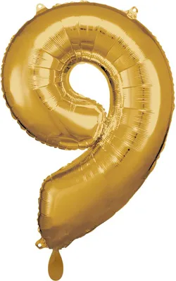 Produktbild von Amscan 9906274, Spielzeugballon, Folie, Gold, Anzahl, 86 cm, 5 Stück(e)
