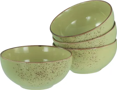 Produktbild von CreaTable, 21677, Nature Collection Green, Buddha Bowl 4-tlg, Steinzeug