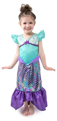 Image de Little Adventures Costume de sirène violet scintillant 3-5 ans