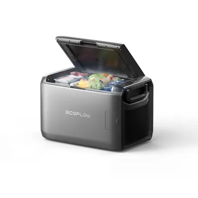 Produktbild von EF ECOFLOW Tragbare Kühl- und Gefrierbox 55L mit zwei Zonen, 39 Stunden netzunabhängige Kühlung, Stromversorgung über Auto-Solar/Netz für Outdoor