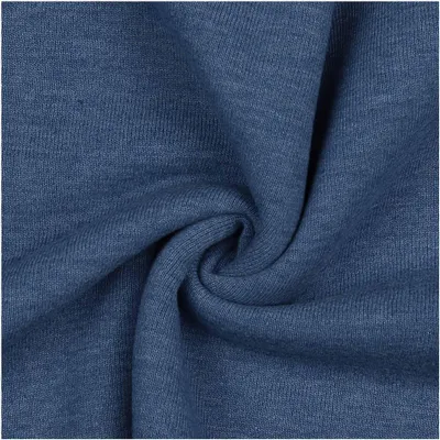 0,5m melierter Sweat-Stoff Meterware Oeko-Tex Sweatstoff Sweat jeans