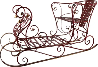 Immagine prodotto di Slitta di Natale Clayre & Eef Grande 107x56x56 cm Metallo Rosso