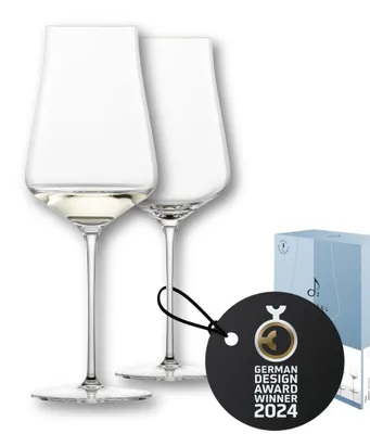 Produktbild von Weißweingläser – Set mit 2 Stück – Kristallglas – Spülmaschinenfest – 381 ml