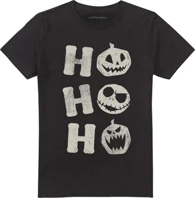 Obrázek produktu pro The Nightmare Before Christmas - "Ho Ho Ho" tričko pro muže/dámy Uni TV26571 (L) (černá)