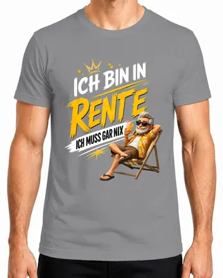Imagen del producto de Soy jubilado, no tengo que hacer nada. Camiseta sarcástica para jubilados, diseño "Abuelo", color gris, talla XL