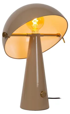 Productafbeelding van Lucide BARONE - Bureaulamp – taupe, 38 cm, 52 cm