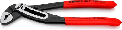 Produktbild von Knipex Wasserpumpenzange Alligator DIN ISO 8976 Länge 180mm Spannweite 36mm schwarz atramentiert - 88 01 180 SB