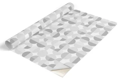 Obrázek produktu pro Fólie na nábytek Tulup – samolepicí fólie na nábytek – samolepicí fólie 75 x 150 cm – fólie na skříně – fólie na nábytek – fólie do kuchyně – voděodolná – omyvatelná – samolepicí – bez vzduchových bublin – šedý geometrický vzor