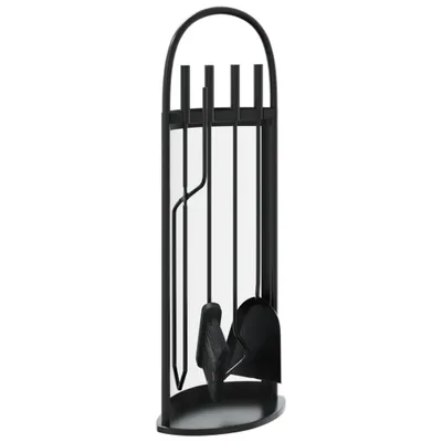 Zdjęcie produktu dla 5-częściowy zestaw narzędzi kominkowych 23x15x66 cm stalowy