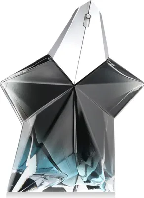 A star-shaped perfume bottle.