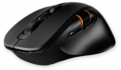 Obrázok produktu pre Bezdrôtová Bluetooth myš, ergonomický dizajn, tichá prevádzka, čierna farba, možnosť pripojenia k viacerým zariadeniam s jednoduchým prepínaním