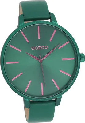 Produktbild von Oozoo Damen Armbanduhr grün Analog Timepieces Lederarmband D2UOC11440