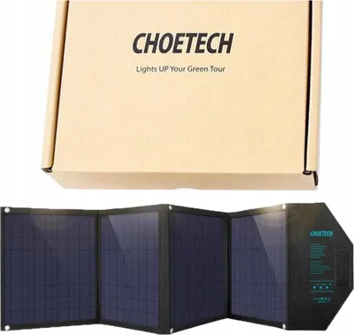 Image de Choetech Sc007 80W Chargeur solaire pliable (Noir)