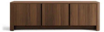 Image de Best Mobilier Youri - meuble tv 168 cm effet noyer - 3 portes , Effet noyer