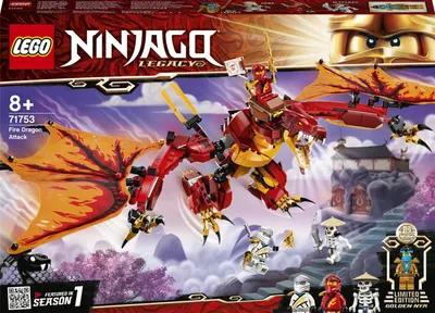 Zdjęcie produktu dla LEGO NINJAGO Atak smoka ognia, Zestaw do budowania, 8 lat(a), Plastik, 563 szt., 680 g