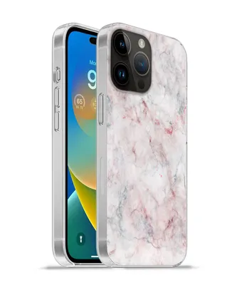 Produktbild von MuchoWow® Handyhülle Schutzhülle Hülle für Apple iPhone 14 Pro - Softcase Marmor - Rot - Naturstein Silikon Softcase Handy Hülle - Umschlag