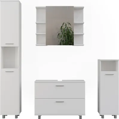 Obrázek produktu pro Koupelnový nábytek Vicco Ilias Bílá 4 díly, Model 55520
