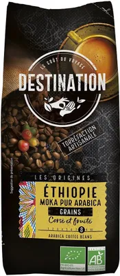 Zdjęcie produktu dla KAWA ZIARNISTA ARABICA 100 % ETIOPIA FAIR FOR LIFE500 g - DESTINATION