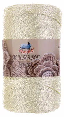 Produktbild von 250g Strickgarn Macrame Ideo Unifarben Makramee Häkelgarn Flechtgarn Knüpfgarn