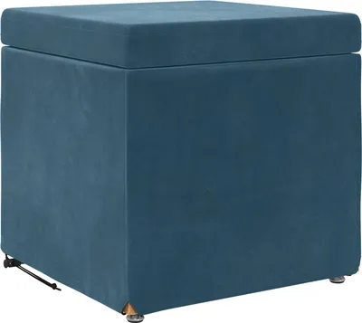Produktbild von vidaXL Hocker Blau 41 x 41 x 40 cm Samt und Engineering Holz