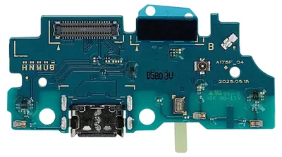 Obrázek produktu pro Samsung, USB-C nabíjecí port pro Galaxy A17 4G, servisní sada s mikrofonním modulem, zelená