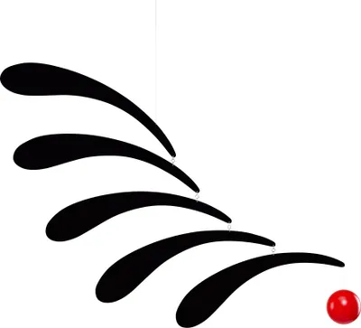 Produktbild von Flensted Mobiles - Fließender Rhythmus Mobile, rot, groß