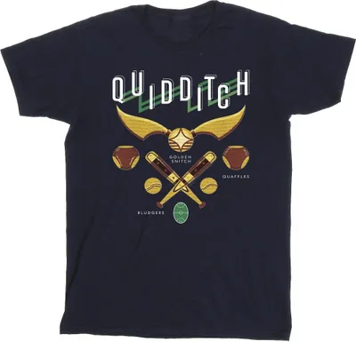 Produktbild von Harry Potter - "Quidditch Bludgers Quaffles" T-Shirt für Herren BI31106 (3XL) (Marineblau)