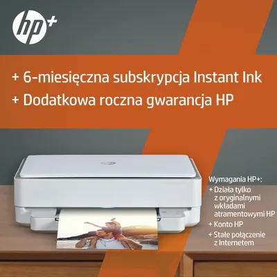 Zdjęcie produktu dla HP ENVY 6020e Bezprzewodowe All-in-One W kolorze Drukarka, Instant Ink; Kopiarka, skaner, Termiczny druk atramentowy, Drukowanie w kolorze, 4800 x 1200 DPI, A4, Bezpośrednie drukowanie, Szary