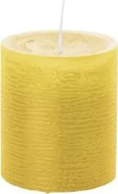 Produktbild von durchgefärbte Stumpenkerzen (H x Ø) 100 x 68 mm, Farbe Dotter, mit ASF zum Abbrandschutz, Wiedemann