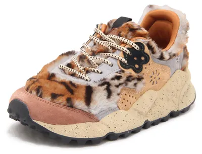 Imagen del producto de 7606 Zapatillas para mujer, diseño "Flower Mountain" de Kotetsu, confeccionadas en ante y eco-piel