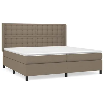 Produktbild von vidaXL Boxspringbett mit Matratze Taupe 200x200 cm Stoff