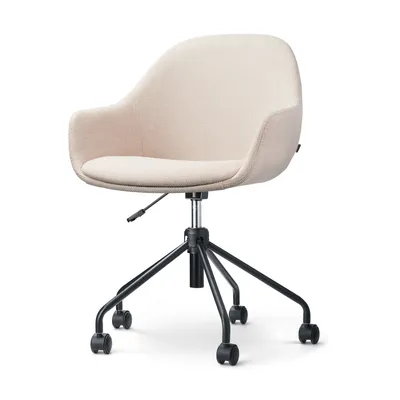 Produktbild von Nout-Mae Bürostuhl beige - schwarzes Gestell