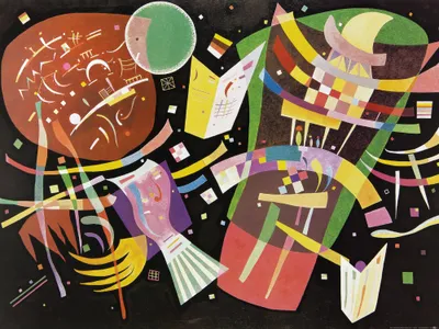 Produktbild von Wassily Kandinsky Kunstdruck Bild - Komposition X, 1939 (60 x 80 cm)