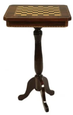 Produktbild von Casa Padrino Barock Spieltisch Schach / Dame Tisch Mahagoni - Möbel Antik Stil Art Deco Jugendstil Schachtisch