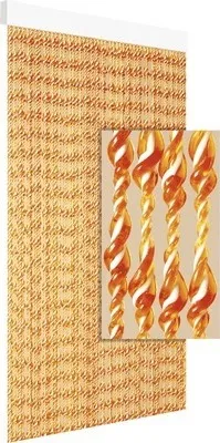 Produktbild von Türvorhang Ember terracotta-weiß 90x210 cm