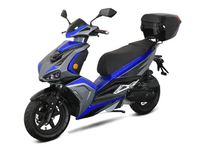 Produktbild von Motorroller Striker 50ccm 45 km/h Euro 5, LED, mit Top Case - blau GT Union