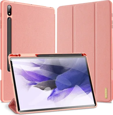 Produktbild von Domo Hartschale mit Smart Sleep Stifthalter für Samsung Galaxy Tab S10 Ultra Rosa