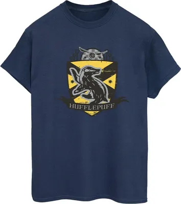 Produktbild von Harry Potter - "Hufflepuff" T-Shirt für Damen BI27843 (L) (Marineblau)