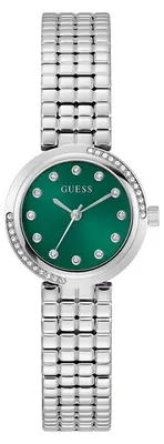 Productafbeelding van Guess dameshorloge, polshorloge, model CLARA, artikelnummer GW0930L1, roestvrij staal, zilverkleurig