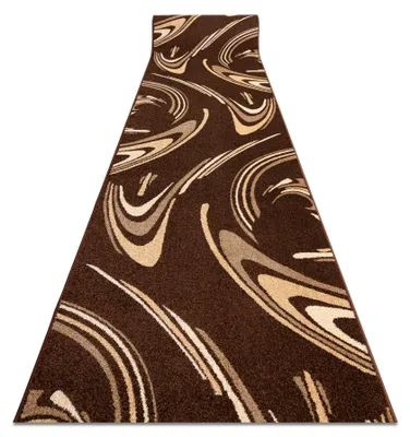 Image de Tapis de couloir KARMEL FRYZ - CAFÉ marron 70 cm marron 70x550 cm