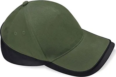 Produktbild von Beechfield B171 | Teamwear Competition Cap / Kappe / Mütze / Hut - Farbe: Olive Green/Black - Größe: One Size