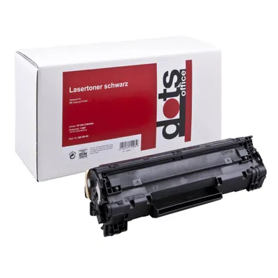 Produktbild von dots schwarz Toner kompatibel zu HP 35A (CB435A)